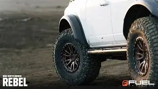 Fuel Off Road Rebel D681 | Matte Bronze with Black Bead Ring | 17x9 | Ford Bronco