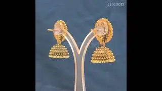 Ethnic Traditional Oxidised Gold Jhumka Earrings For Women and Girls Alloy Jhumki Earring E25020022