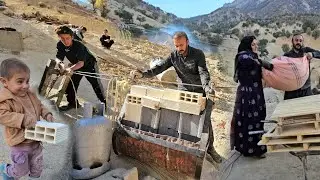 Living in harsh nomadic conditions, repairing the path, fighting nature, and crossing the river