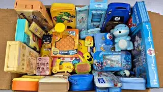 YELLOW & BLUE Stationery Collection Water Game, Geometry, Piggybank, Sharpener, Eraser Watch Etc