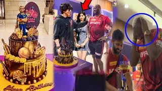 Andre Russell birthday celebration || Sharukh Khan celebrate Andre Russell birthday || Team KKR