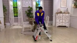 Little Giant Jumbo 3-Step Lightweight Step Stool w/ Safety Bar on QVC