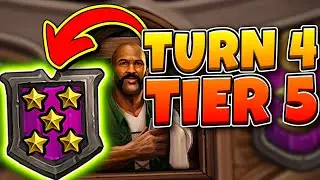 TIER 5 on Turn 4! | Hearthstone Battlegrounds