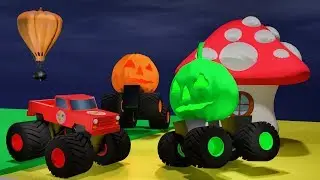 Learn Halloween Colors with Monster Trucks