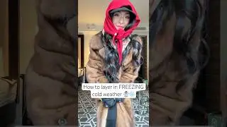 Как одеваться многослойно в морозную погоду 🥶❄️