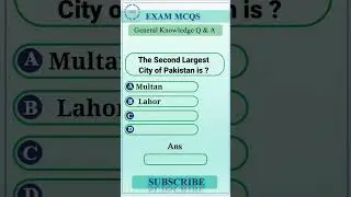 General Information Mcqs/Quiz | Exam Mcqs