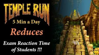 Temple Run reduces EXAM REACTION TIME of Students #shorts