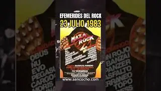23/07/1983 . Mazarock . #EfemeridesRock #MazaRock #PlayaSol #PuertoMazarron