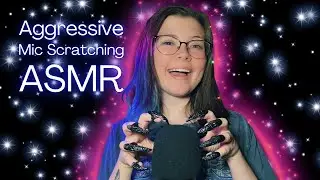 ASMR Aggressive Foam Mic Scratching With Metal Claws