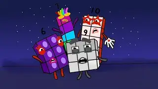 Numberblocks 6,7,9,10 In outer space | Numberblocks Coloring Story