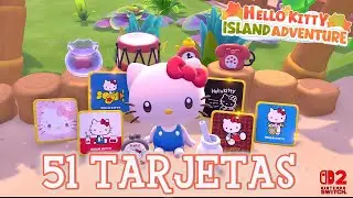 TODAS LAS TARJETAS DE HELLO KITTY💕Y SU LOCALIZACIÓN🎀| Hello Kitty Island Adventure | Nintendo Switch