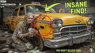 ASMR Car Restoration! Full Restoration of a Broken Yellow Taxi 🚕 | POV Deep Cleaning & Repair