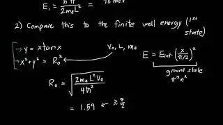 Finite Quantum Well Example