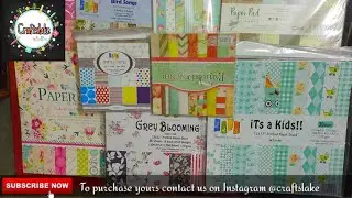 Craft products available for sale part 1 | paper packs | card stock paper | crafting papers sale