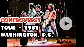 Prince Concert 103. Controversy Tour (1981) Washington, D.C. @duane.PrinceDMSR 