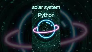 Solar system model in  python   #shorts