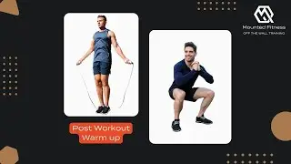Quick Warm-Up Routine: Skip, Shoulder Rotations, Cross Over Toe Tap & 3-Way Squats | Mounted Fitness