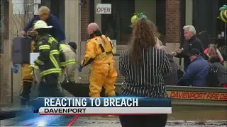 10 pm Businesses dealing with Downtown Davenport Flooding