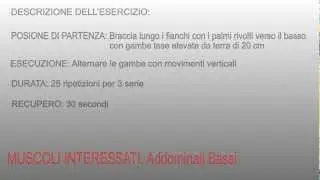 Fitness 3D - Crunch Gambe tese