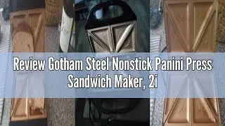 Review Gotham Steel Nonstick Panini Press Sandwich Maker, 2in1 Breakfast Sandwich Maker Grill / Sand