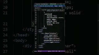 HTML & CSS login page #html #css #viral