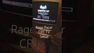 Rage Racer CRT setup and gameplay (PS1) #rageracer #retrogaming #ps1 #playstation #ridgeracer #crt