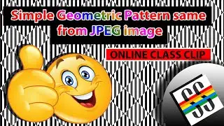 Simple Geometric Pattern same from JPEG Image | Textile Designing | Photoshop Tutorial