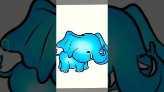 Cute elephant colouring 😍