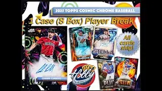 2025 Topps COSMIC CHROME 1 Case (8 Box) Player Break #5 eBay Live 12/29/25