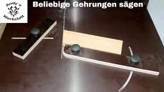Schiebeschlitten für TKS mit flexibler Winkeleinstellung / Gehrungsanschlag selber bauen - diy