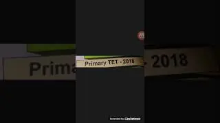 #primary Tet 2018 exam date unofficial.. And important books
