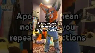 You’re not sorry ;3 #furry #fursuit #antizoo #fyp #trend #therian