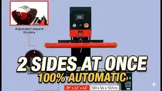 How to Print Double-Sided Lanyards 60% Faster! | Microtec Pneumatic Lanyard Machine