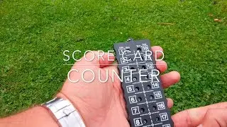 Golf score card counter