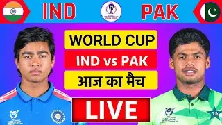 🔴Live:India vs Pakistan ICC U19 World Cup 12th Match Live | IND vs PAK  | Live Cricket match today