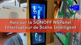 Avis sur la SONOFF NSPanel Interrupteur de Sc&egrave;ne Intelligent, Interrupteur Mural WiFi (2 Gang), Ther