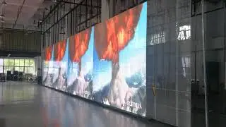 Transparent led display P10 outdoor led screen panel