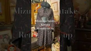 Mizutama-batake Kimono Remake set up #handmade #used #anime #manga  #kimono  #remake #ハンドメイド #japan
