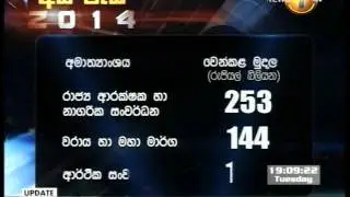 sirasa newsfirst - 2014 විසර්ජන පනත් කෙටුම්පත පාර්ලිමේන්තුවට