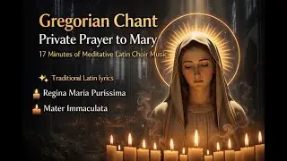 Gregorian Chant Private Prayer to Mary | 17 Minutes of Meditative Latin Choir Music