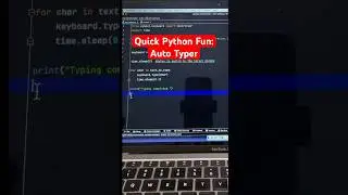 Quick Python Fun: creat an auto typer using Python 