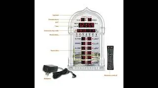 Azan Clocks Perfect Guide to Prayer UAE Times - Home - Office Prayer Clock