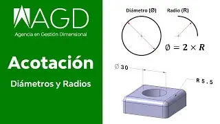 Acotado | Parte 3 | Acotación de Diámetros y Radios