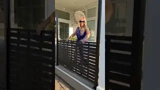 Slat wall privacy screen #diy project. #diyprojects #home #diyhomerenovation #outdoorprojects