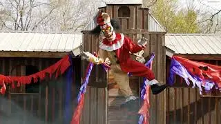 96 Inch - Sideshow Balancing Clown Animated Halloween Prop - MR5125306