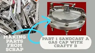 PART 1 RACE FUEL ONLY gas cap cast from scrap ball bat