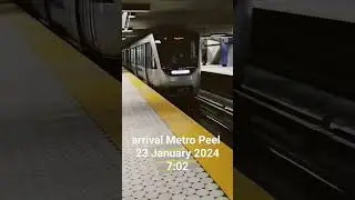 Arrival Metro Peel 23 January 2024 7:02 #montreal #canada #stm