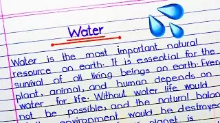 Essay on Water | Water Essay | Importance of Water Essay