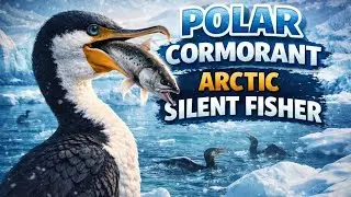 Polar Cormorant Arctic Silent Fisher Bird Life in Frozen Oceans