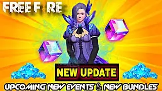 UPCOMING NEW UPDATE & BUNDLES ✔ || NEW DIAMOND ROYALE NEW MAGIC CUBE DRESS || FREE FIRE NEW UPDATE